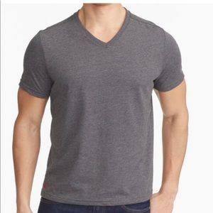 UNTUCKit Ultrasoft V-Neck Tee Men’s Charcoal Large NWT